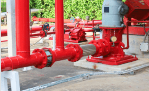 A parts of water supply system including pipes and values